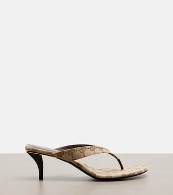 Vittoria GG canvas thong sandals | Gucci