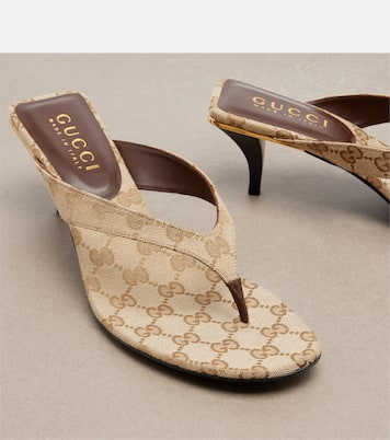 Vittoria GG canvas thong sandals | Gucci
