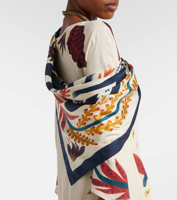 Printed silk twill scarf | Etro