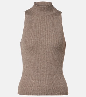 Knitted lamé top | Brunello Cucinelli