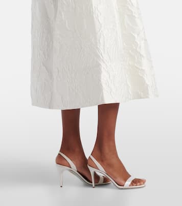 Bridal Winslet jacquard midi dress | Rebecca Vallance