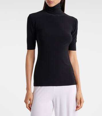 Jersey turtleneck top | Norma Kamali