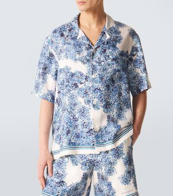 Couture Seam silk twill bowling shirt | Givenchy