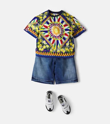 Camiseta Carretto de jersey de algodón | Dolce&Gabbana Kids