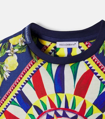 Camiseta Carretto de jersey de algodón | Dolce&Gabbana Kids