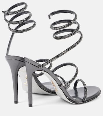 Verzierte Sandalen Cleo aus Leder | Rene Caovilla