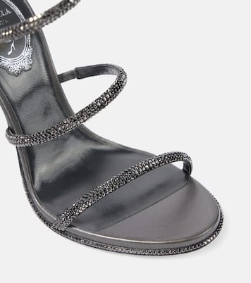 Verzierte Sandalen Cleo aus Leder | Rene Caovilla