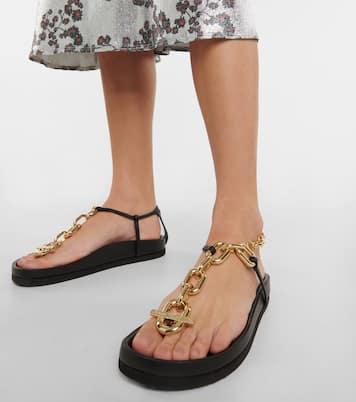 Sandalen XL Link aus Leder | Rabanne