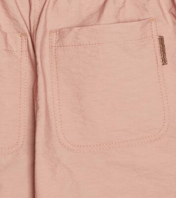 Embellished cotton-blend playsuit | Brunello Cucinelli Kids