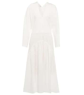 Robe midi en coton | Vince