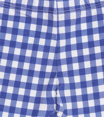Baby gingham cotton-blend leggings | Monnalisa