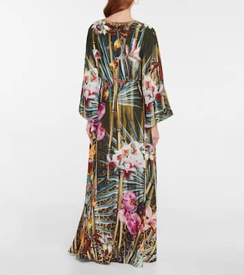 Bedrucktes Maxikleid aus Seide | Camilla