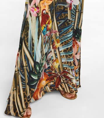 Bedrucktes Maxikleid aus Seide | Camilla