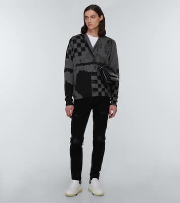 Cardigan Sketch en laine mélangée | Amiri