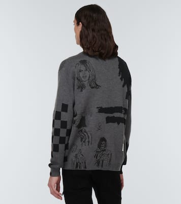 Cardigan Sketch en laine mélangée | Amiri