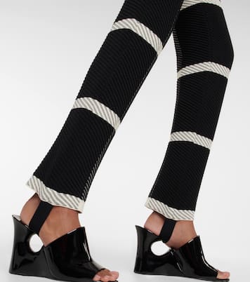 Leggings en mezcla de lana a cuadros | Alaïa