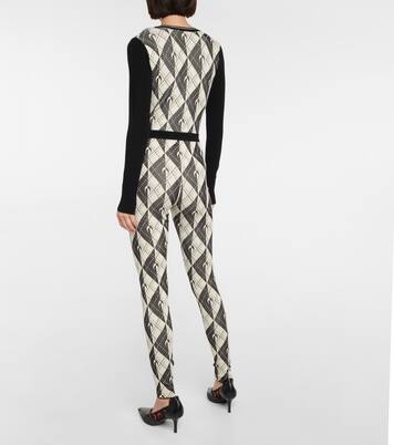 Royal Moon Carreaux knit jumpsuit | Marine Serre