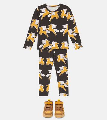 Printed cotton-blend top | Mini Rodini