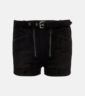 Low-Rise Shorts aus Veloursleder | Dodo Bar Or