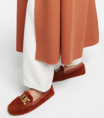 Embellished shearling loafers | Tod's
