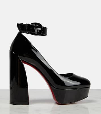 Movida Strap patent leather platform pumps | Christian Louboutin