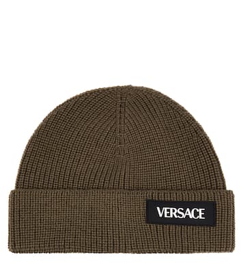 Logo wool beanie | Versace Kids