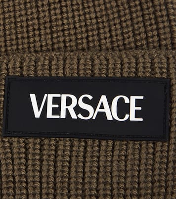 Logo wool beanie | Versace Kids