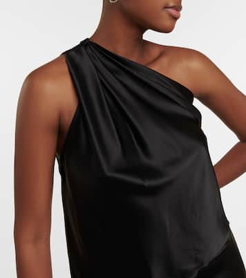 One-Shoulder-Top aus Seidensatin | The Sei
