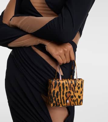 Bedruckte Tote Bag Superamini aus Satin | Amina Muaddi