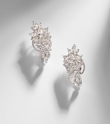 Orecchini in oro bianco 18kt con diamanti | Yeprem