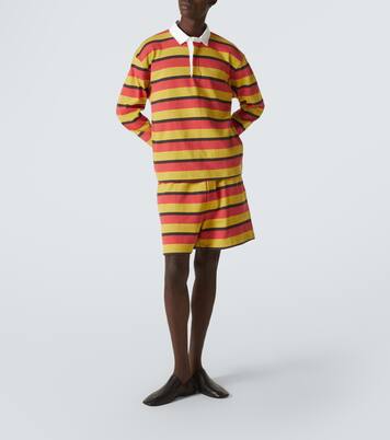 Rec striped cotton polo shirt | Bode