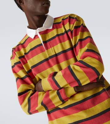 Rec striped cotton polo shirt | Bode
