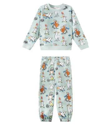 Printed cotton sweatshirt and sweatpants set | Stella McCartney Kids