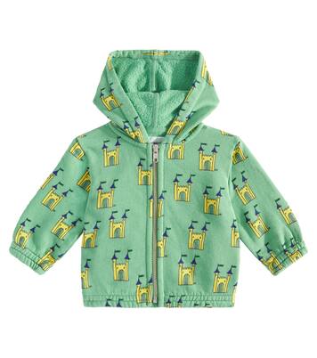 Baby printed cotton zip-up hoodie | Bobo Choses