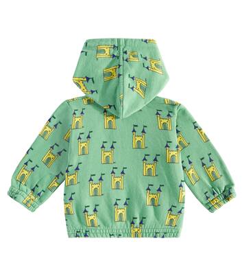 Baby printed cotton zip-up hoodie | Bobo Choses