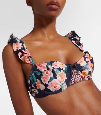 Haut de bikini Kiwi Danza à fleurs | Agua by Agua Bendita