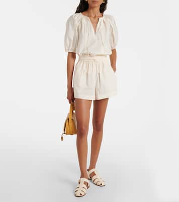 Shorts Marn aus Baumwollpopeline | Ulla Johnson