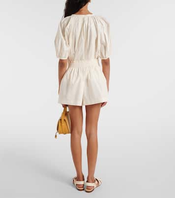 Shorts Marn aus Baumwollpopeline | Ulla Johnson
