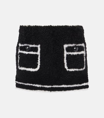 Minirock aus Shearling | Blancha