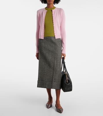 Bailarinas de satén con abertura | Prada