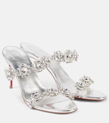 Just Jewel 85 embellished PVC mules | Christian Louboutin
