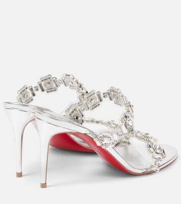 Just Jewel 85 embellished PVC mules | Christian Louboutin