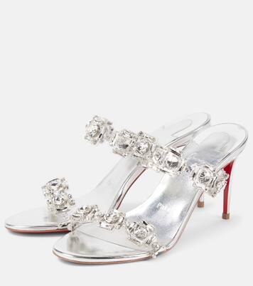 Just Jewel 85 embellished PVC mules | Christian Louboutin
