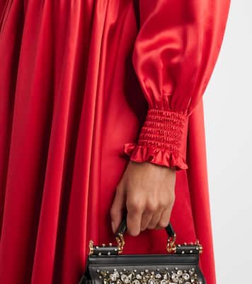 Hemdblusenkleid aus Seidensatin | Dolce&Gabbana