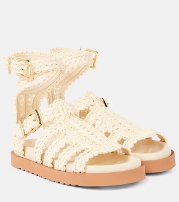 Goldie raffia gladiator sandals | Zimmermann