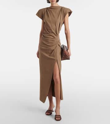 Lupita leather-trimmed raffia mules | Amina Muaddi