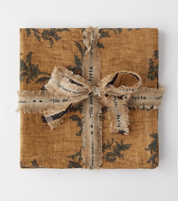 Teigne set of 2 printed linen napkins | The House of Lyria