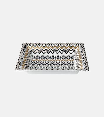 Zigzag Gold decorative tray | Missoni