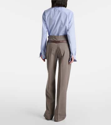 Trompe l'œil straight pants | Prada