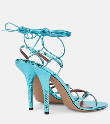 Sandalen Linda 105 aus Metallic-Leder | Paris Texas